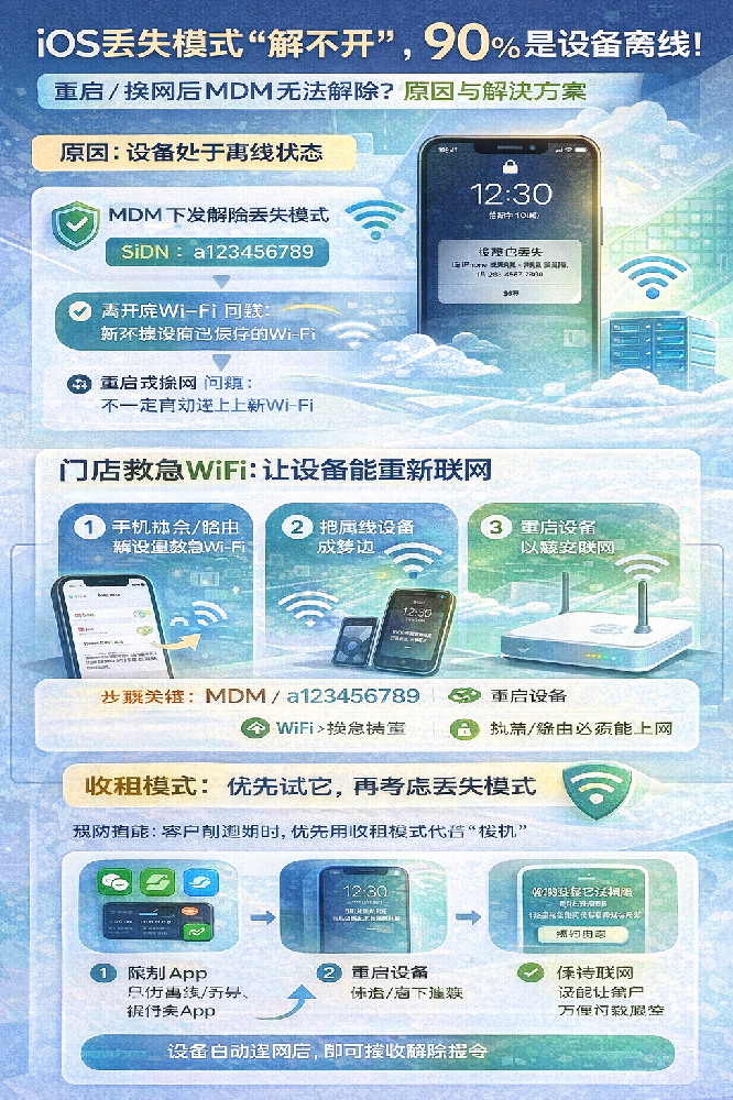 丢失模式“解不开”的真实原因：重启或换网后 MDM 无法解除怎么办？