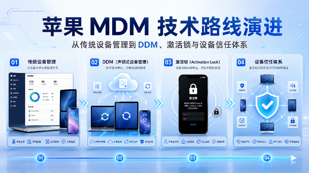 苹果 MDM 技术路线演进：从传统设备管理到 DDM、激活锁与设备信任体系